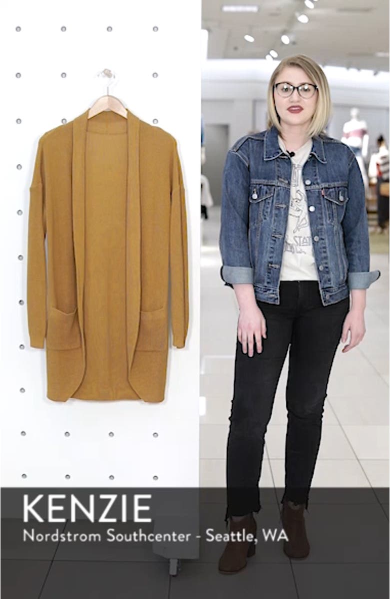 Stitch Curve Hem Cardigan, sales video thumbnail