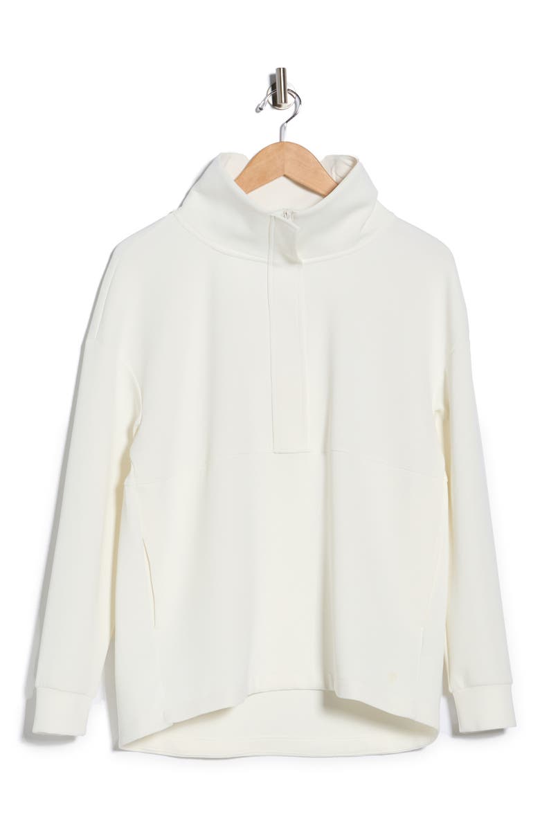 APANA New Heights Long Sleeve Tunic Pullover, Alternate, color, Snow White