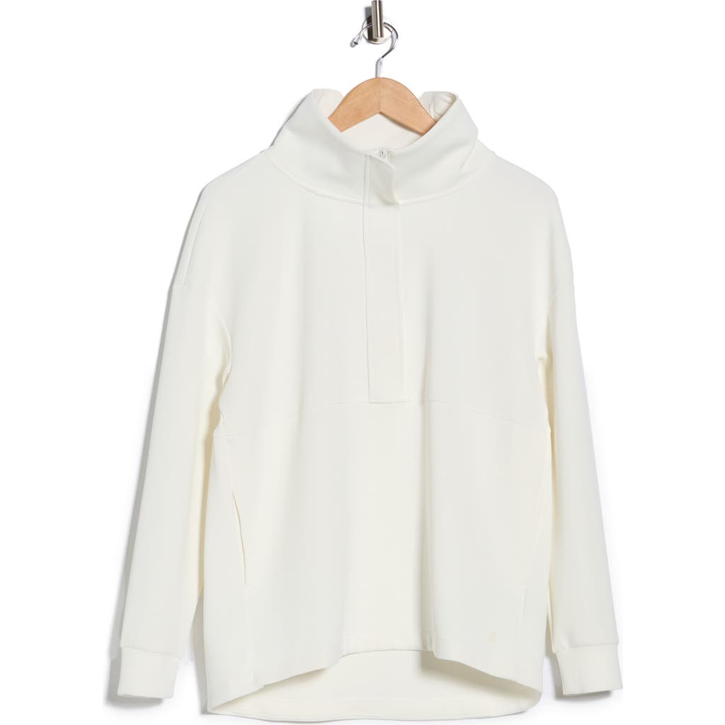 Apana New Heights Long Sleeve Tunic Pullover In White