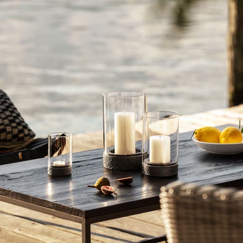 Villeroy & Boch Manufacture Rock Home Hurricane Lamp Medium In Clear