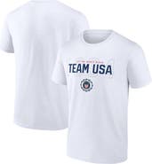 FANATICS Men's Fanatics Branded White Team USA Bold Outline T-Shirt