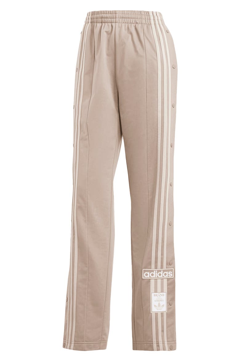 Adibreak Recycled Polyester Track Pants, Alternate, color, CHALKY BROWN