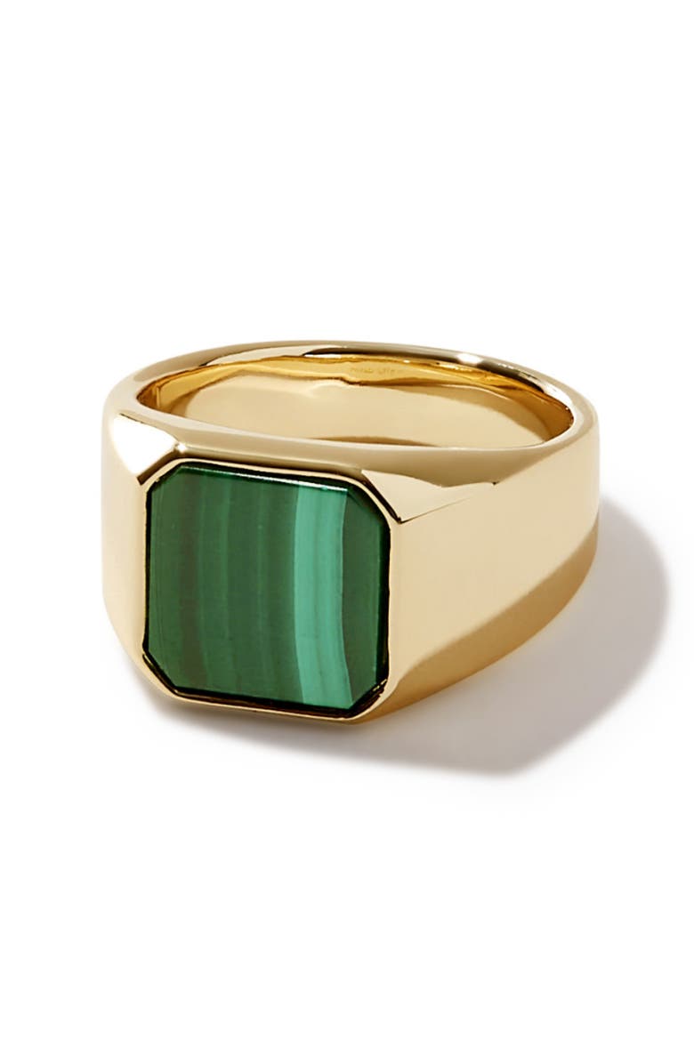Ana Luisa Square Signet Ring - Michelle Signet, Main, color, 