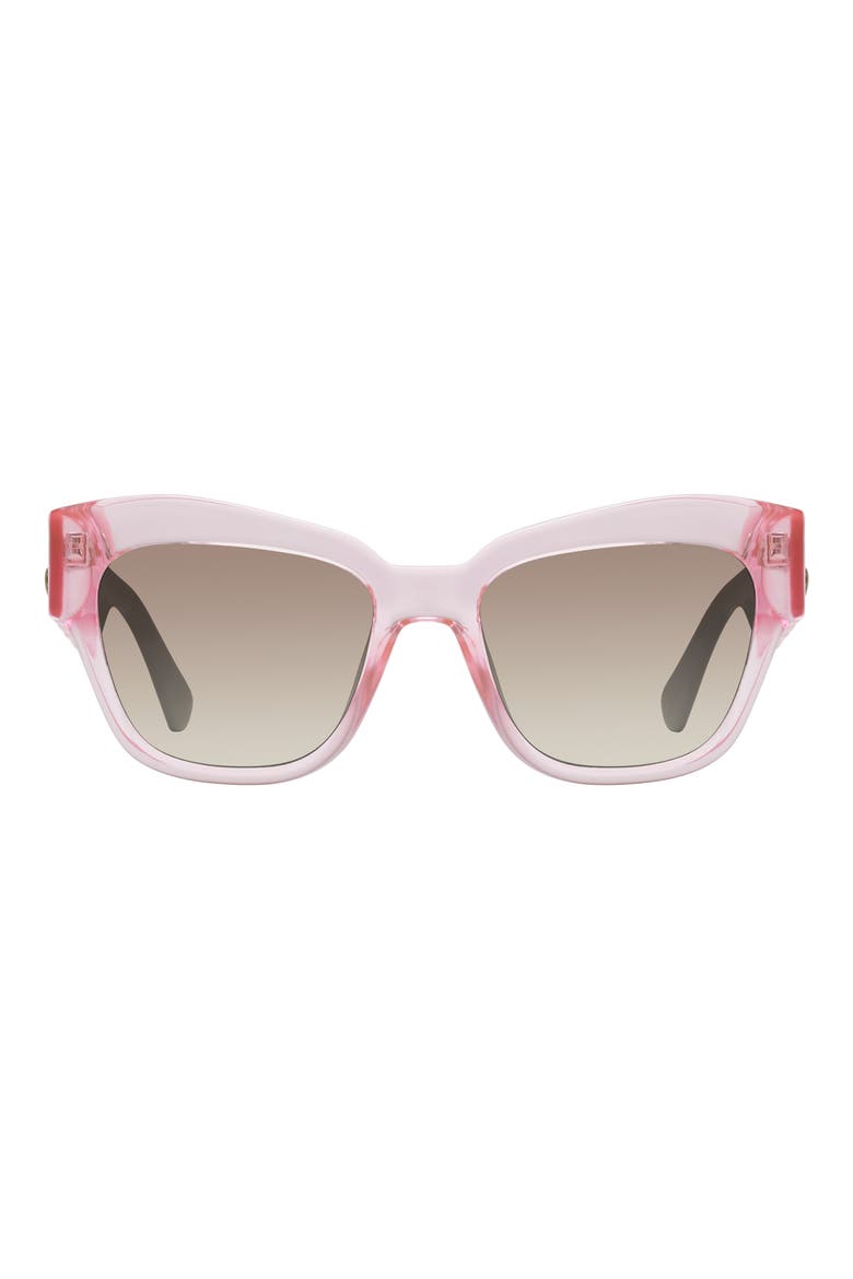 53mm Cat Eye Sunglasses, Main, color, LIGHT PINK PASTEL/ ROSE