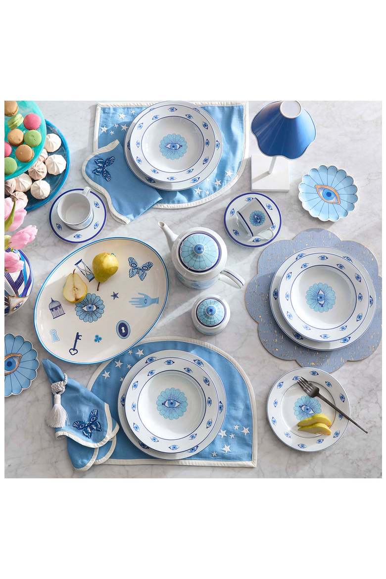 Como Tiered Tray, Alternate, color, Blue / Turquoise / White