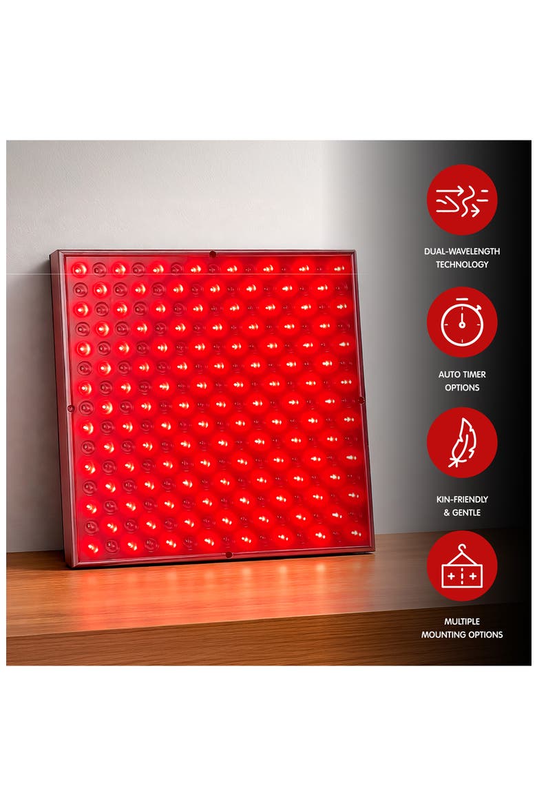 LED Red Light Therapy Panel, Alternate, color, RED