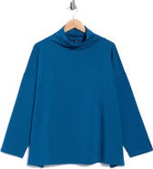 Eileen Fisher High Funnel Neck Box Top