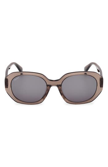 Max Mara 54mm Round Sunglasses