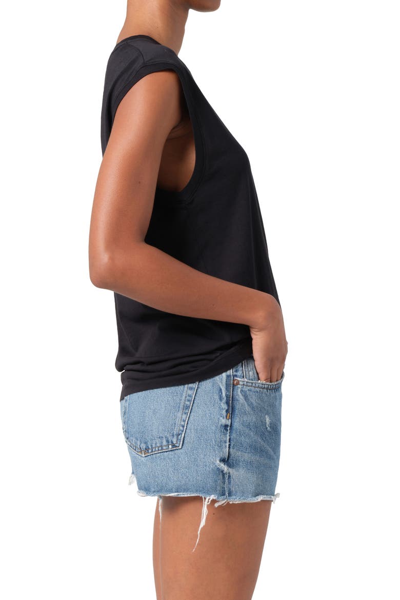 Raya Muscle Tee, Alternate, color, BLACK