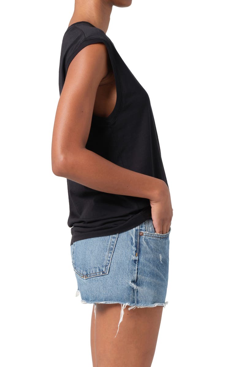 AGOLDE Raya Muscle Tee, Alternate, color, Black