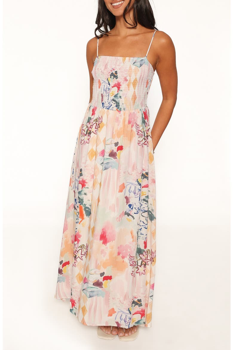 Kalyn Maxi Dress, Main, color, PINK WATERCOLOR