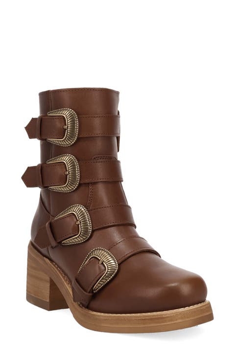 Topanga Buckle Strap Bootie