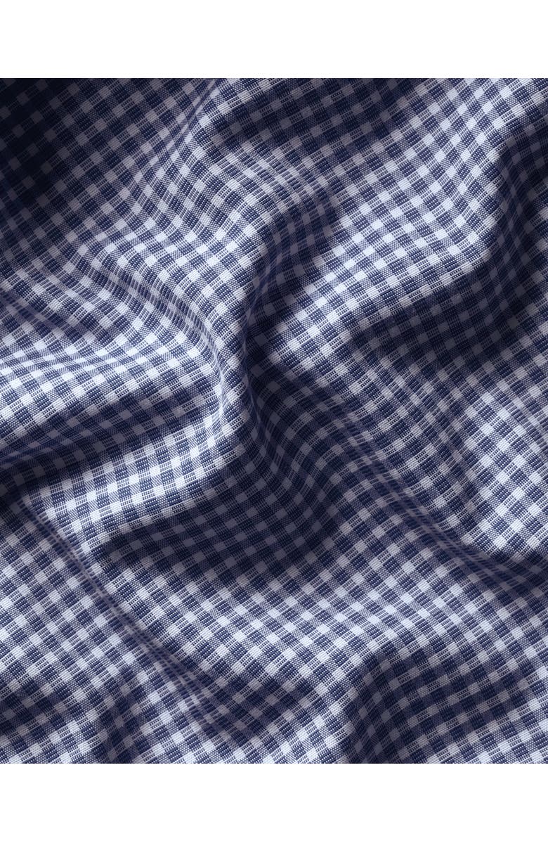 Charles Tyrwhitt Non-Iron Poplin Gingham Shirt, Alternate, color, Royal Blue