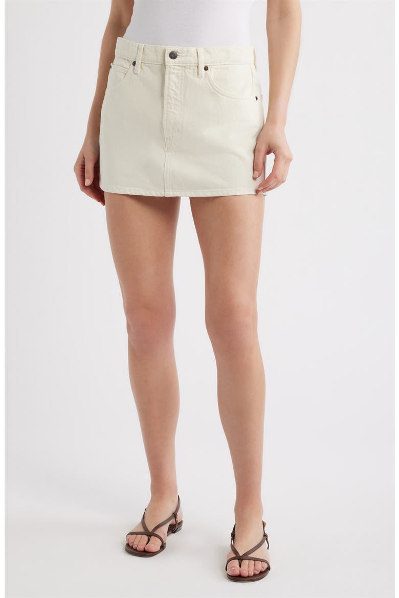 The Denim Miniskirt, Main, color, SHELL