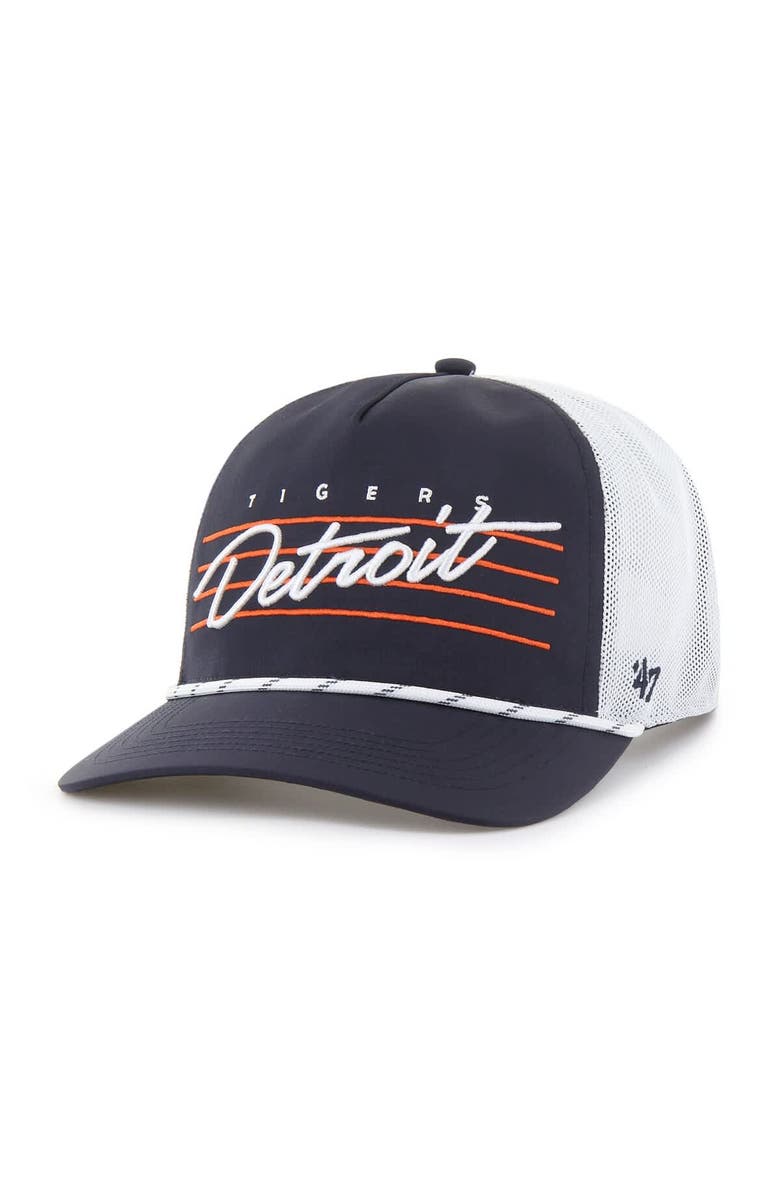 '47 Men's '47 Navy Detroit Tigers Brrr Downburst Mesh Hitch Adjustable Hat, Main, color, Navy