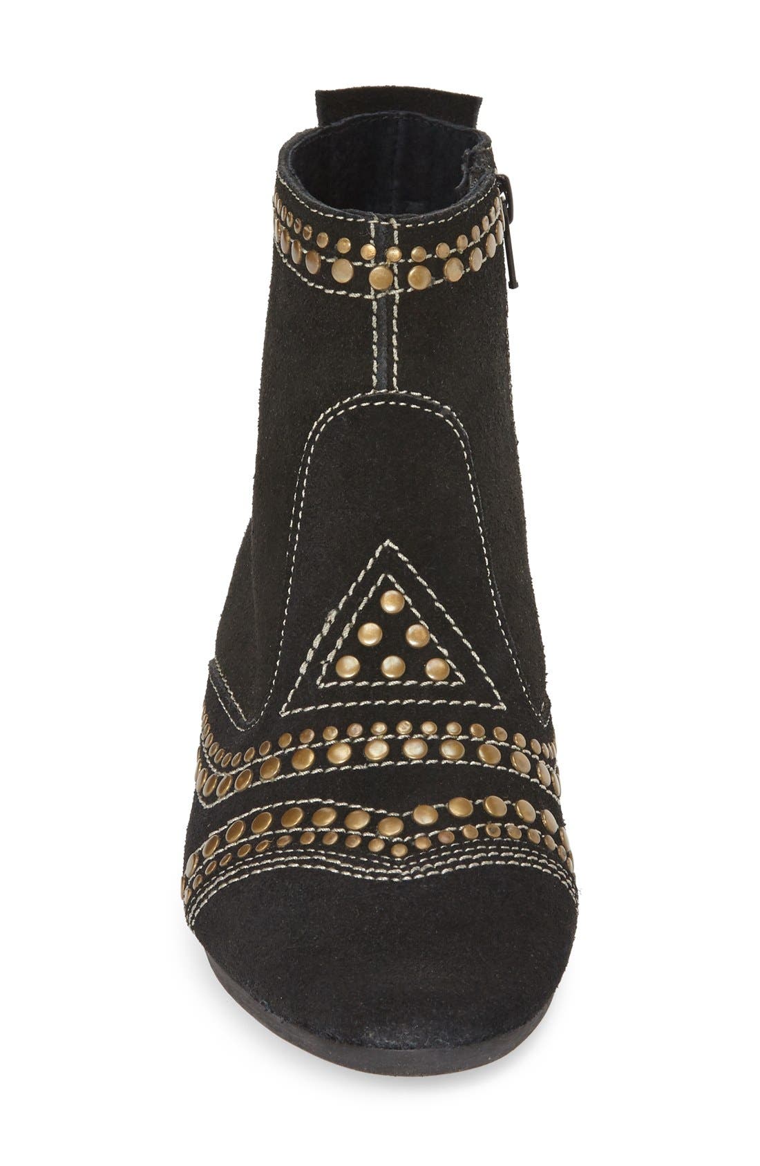 'Sultan' Embellished Ankle Boot, Alternate, color, BLACK