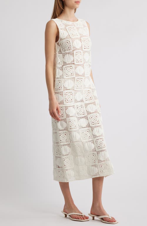 Rails Calla Dress White Sea Shell Crochet