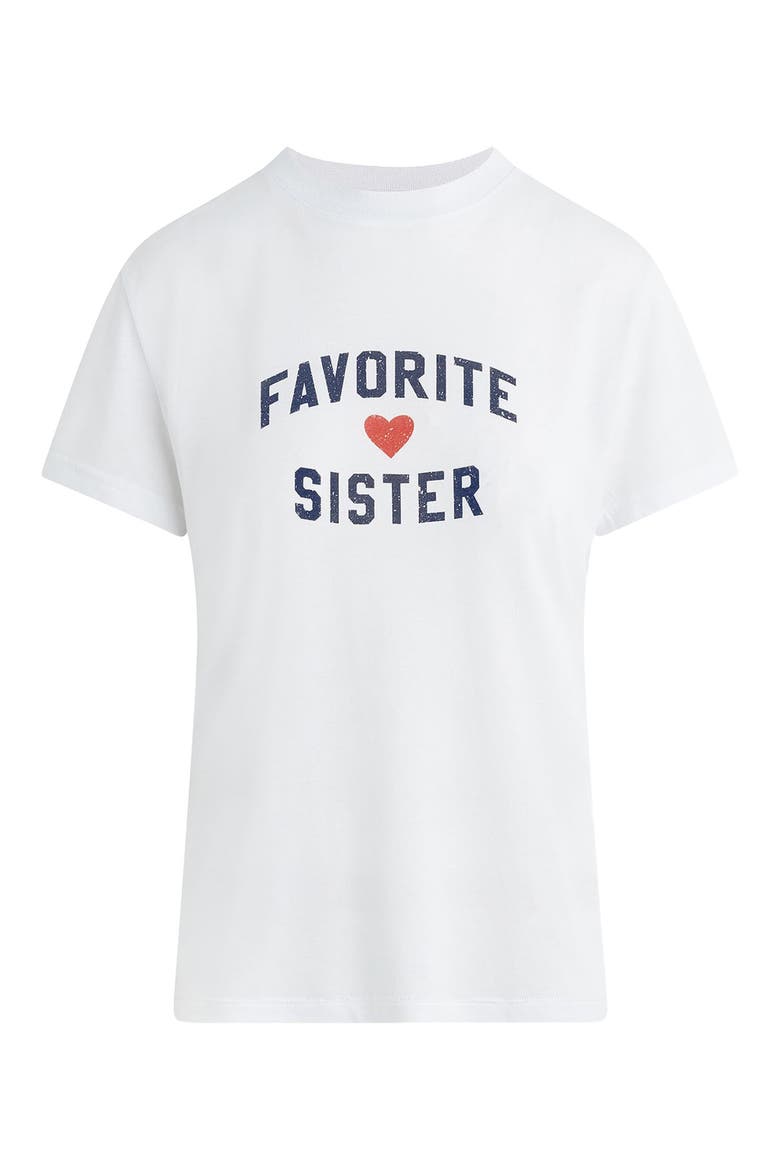 Favorite Sister Graphic T-Shirt, Alternate, color, WHITE