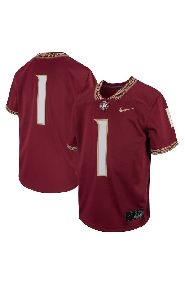 Nike Youth Nike # Garnet Florida State Seminoles Football Game Jersey, Alternate, color, 