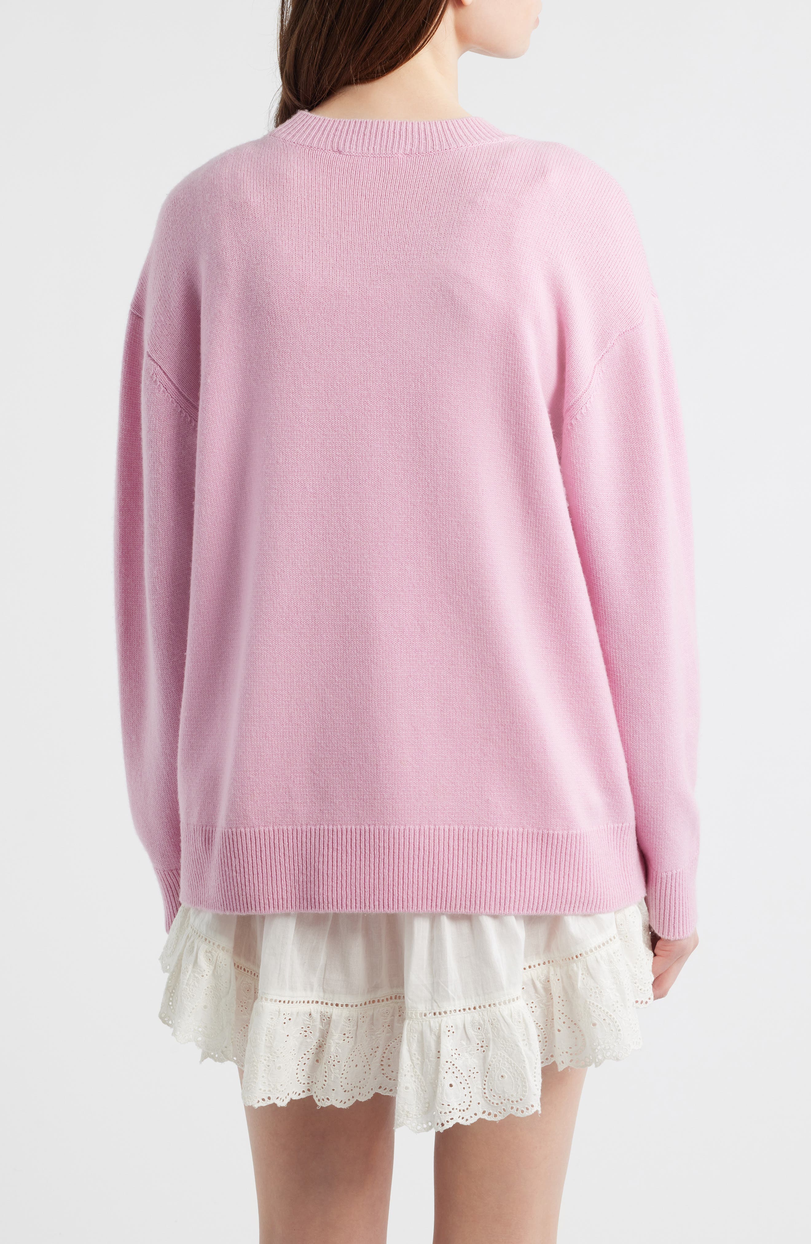 Juna Heart Bow Wool & Cashmere Sweater - image 2
