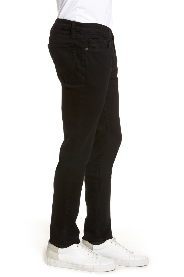 L'Homme Skinny Fit Jeans, Alternate, color, NOIR