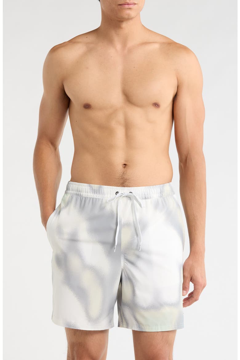 Tweak Volley Swim Trunks, Main, color, WHITE