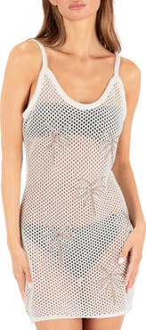 Hurley Embroidered Open Stitch Cover-Up Sundress