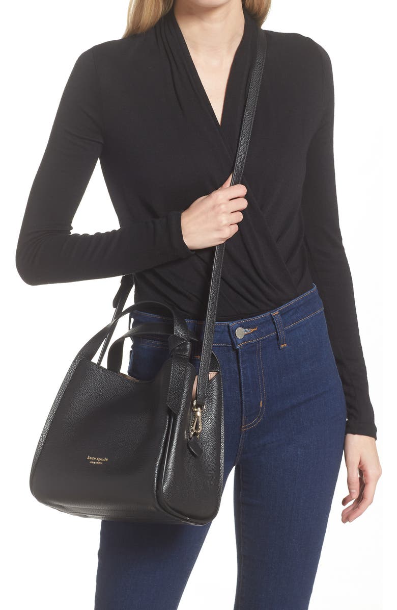 Kate Spade New York knott medium leather tote, Alternate, color,