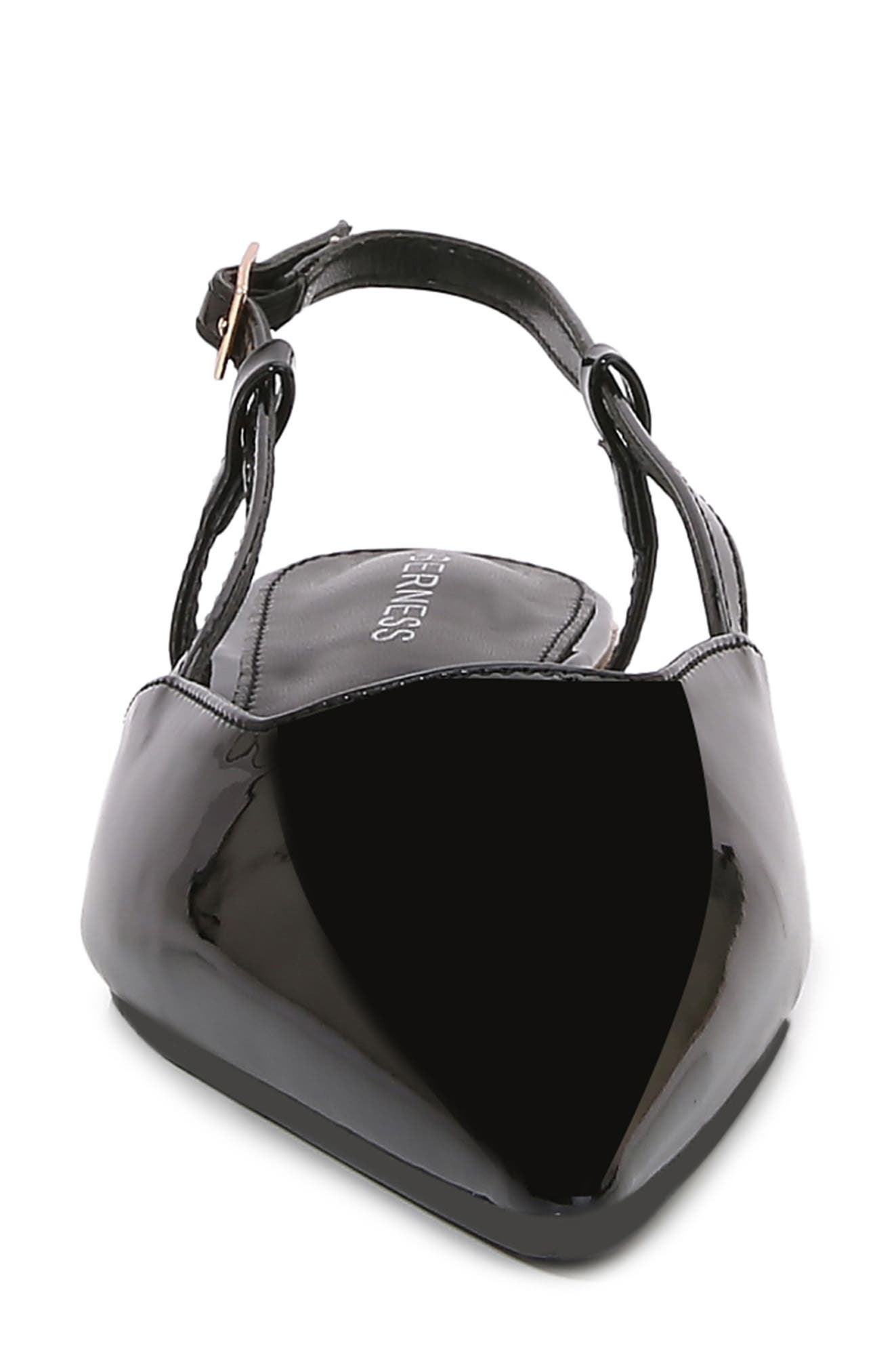 BERNESS Cass Pointed Toe Flat, Alternate, color, Black