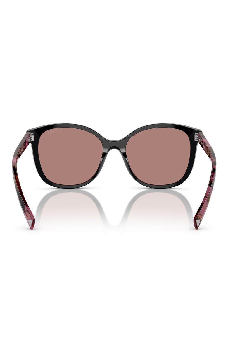 53mm Square Sunglasses, Alternate, color, LITE BROWN