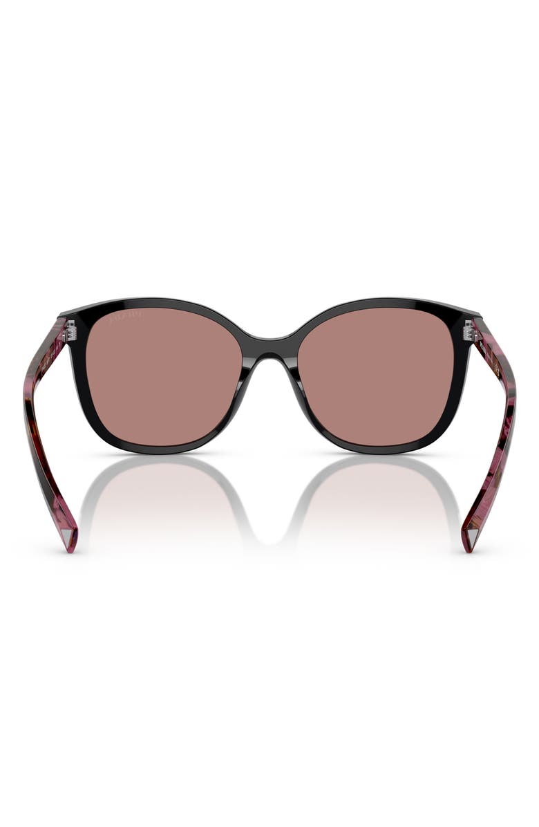 Prada 53mm Square Sunglasses, Alternate, color, Lite Brown