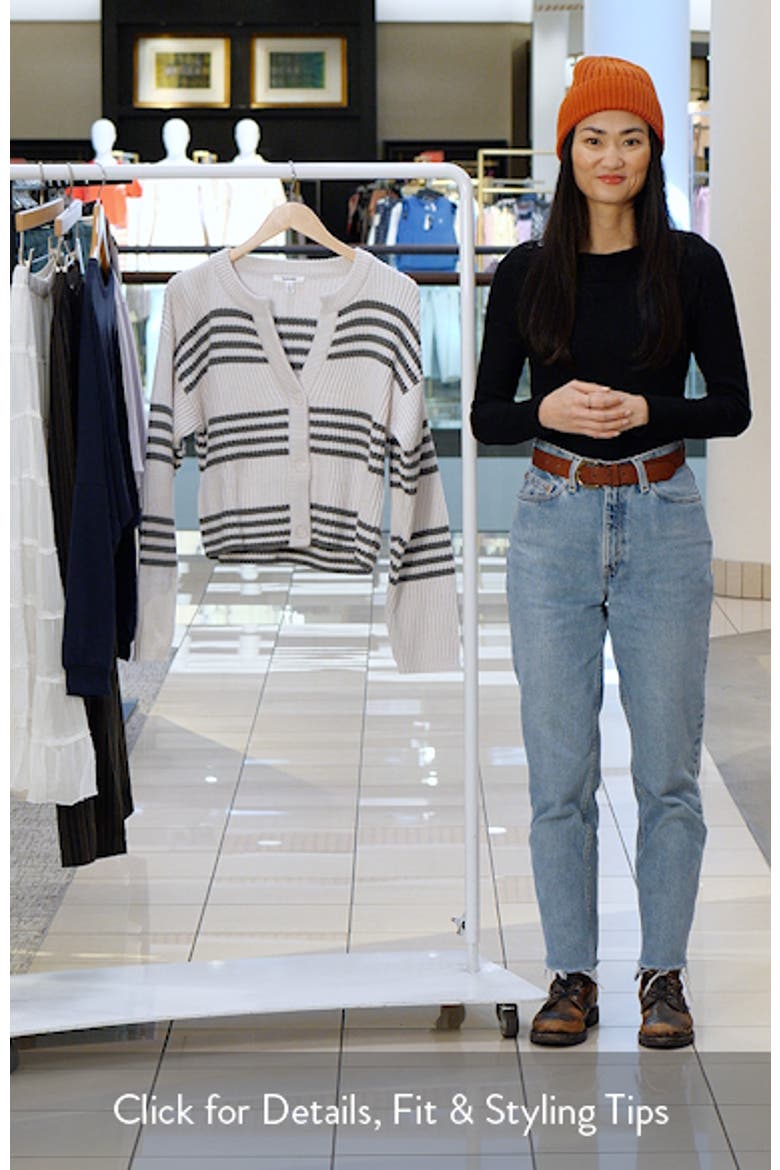 Alexandra Stripe Cotton Blend Cardigan video