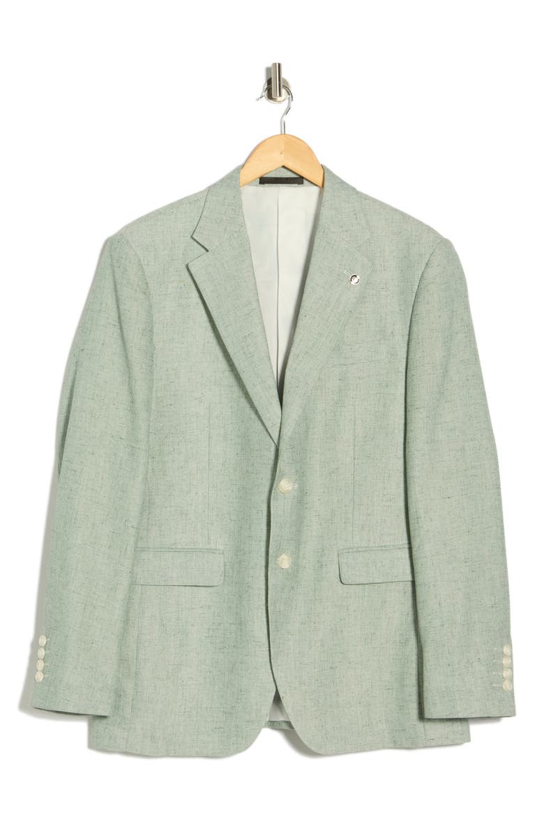 Slim Fit Stretch Linen Sport Coat, Alternate, color, PISTACHIO