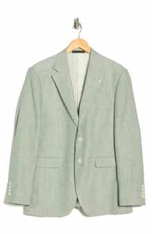 T.R. PREMIUM Slim Fit Stretch Linen Sport Coat