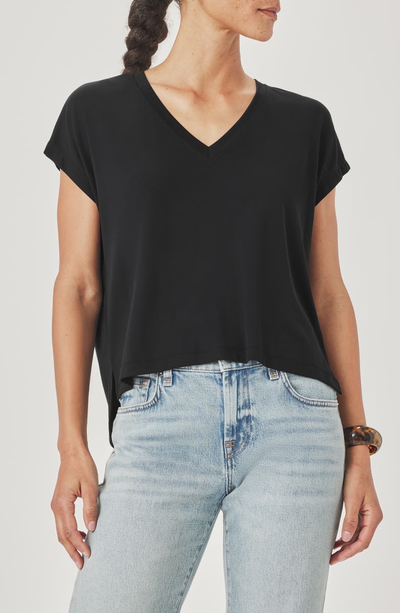 Splendid Amaya V-Neck T-Shirt, Main, color, Black