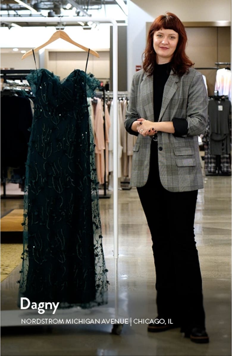 3D Embroidered Off the Shoulder Gown, sales video thumbnail