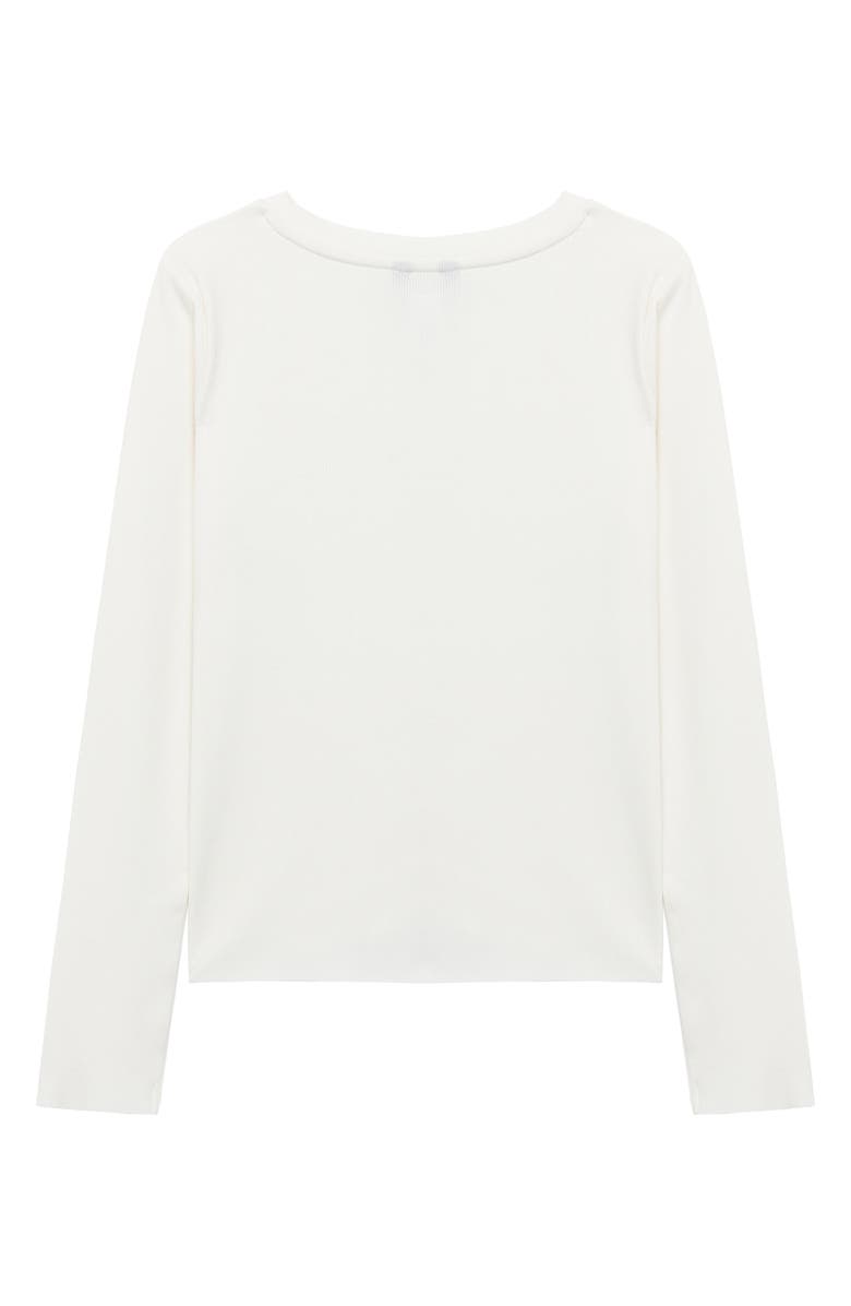 Truce Kids' Side Ruched Long Sleeve Top, Alternate, color,