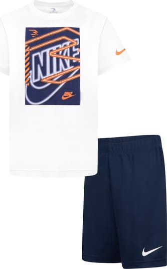 Kids' Three x Three Dri-FIT Tee & Shorts Set