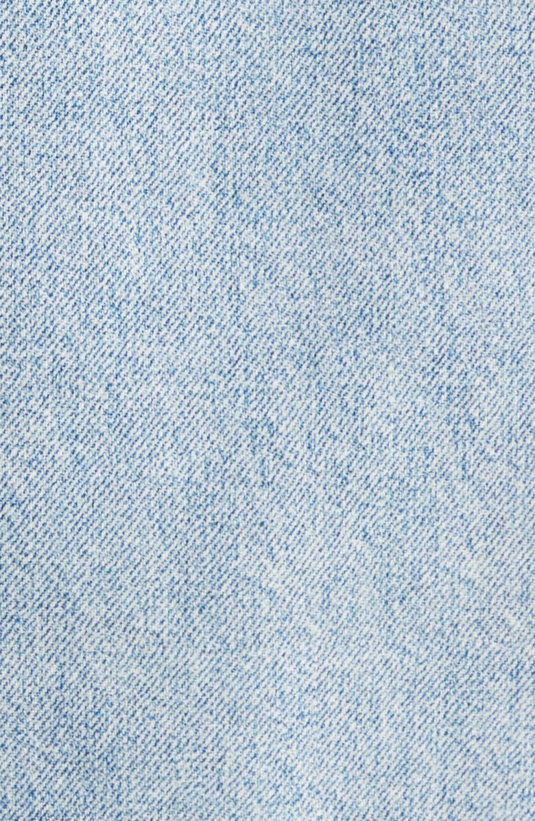 rag & bone Miramar Cora Collarless Trompe l'Oeil Faux Denim Ponte Jacket, Alternate, color,