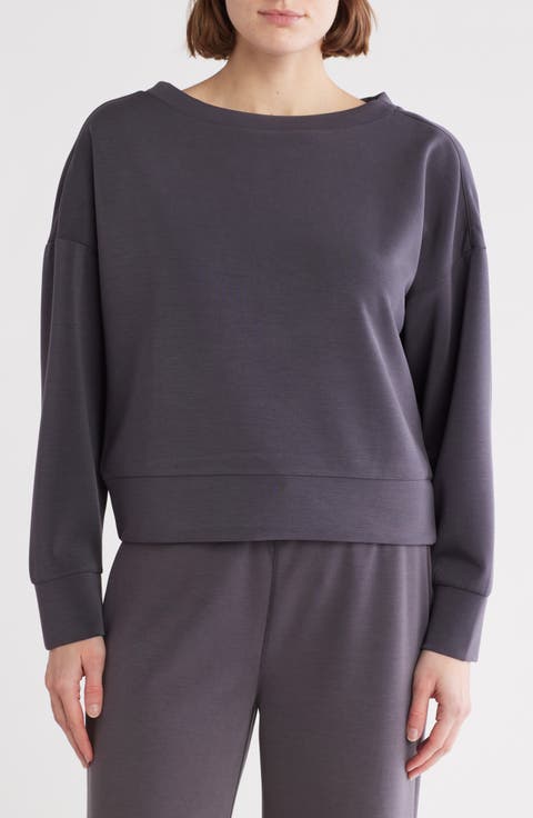 Sandwash Scuba Knit Pullover