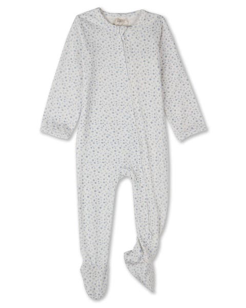 Baby Abstract Spots Long-Sleeve Footie