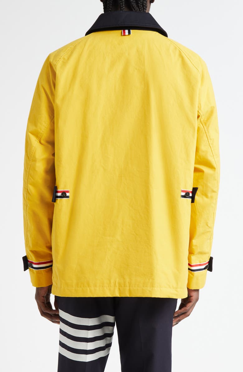 Thom Browne Crop Shawl Collar Field Jacket, Alternate, color, Yellow