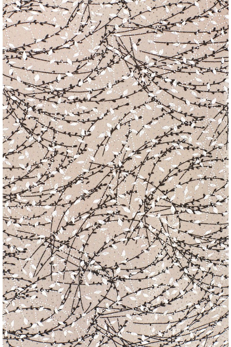 Foiled Print Twinset, Alternate, color, BEIGE