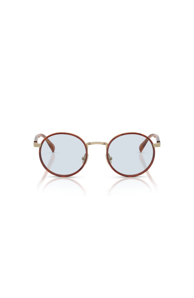 Brunello Cucinelli 48mm Round optical glasses, Alternate, color, Gold