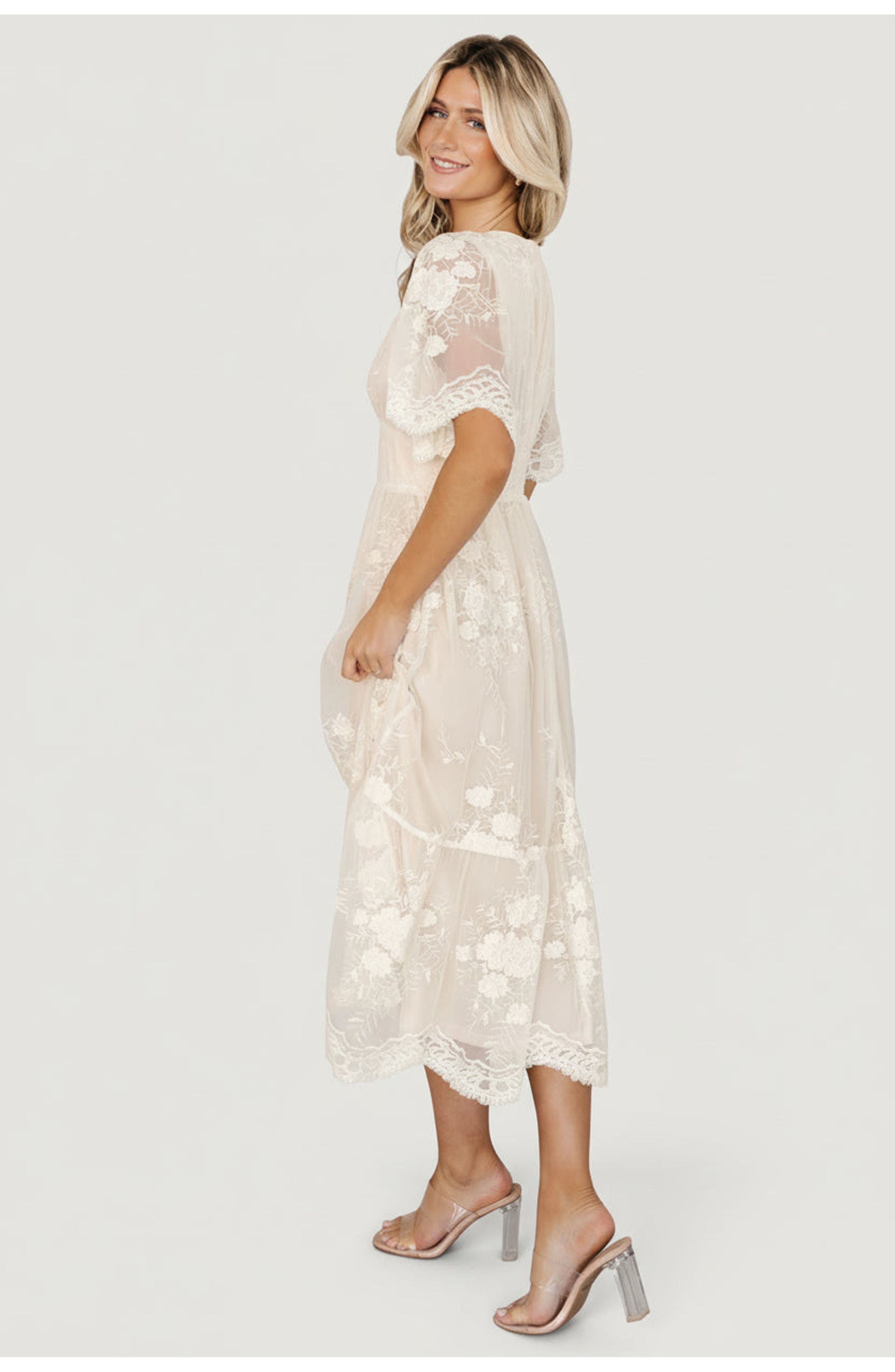 lace midi dress nordstrom Lace Fitted Midi Dress (Women)
