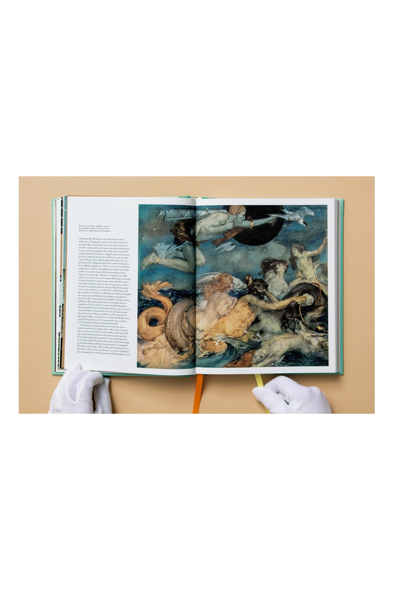 Greek Myths Book, Alternate, color, Turquoise