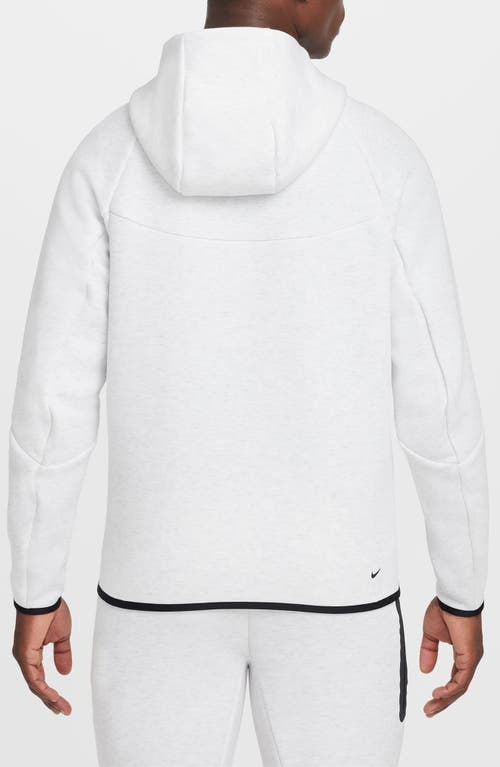 Nike Lightweight Sweatshirt With Zip Hood For Men Sportswear Tech Fleece Hoodie Phantom/black In White