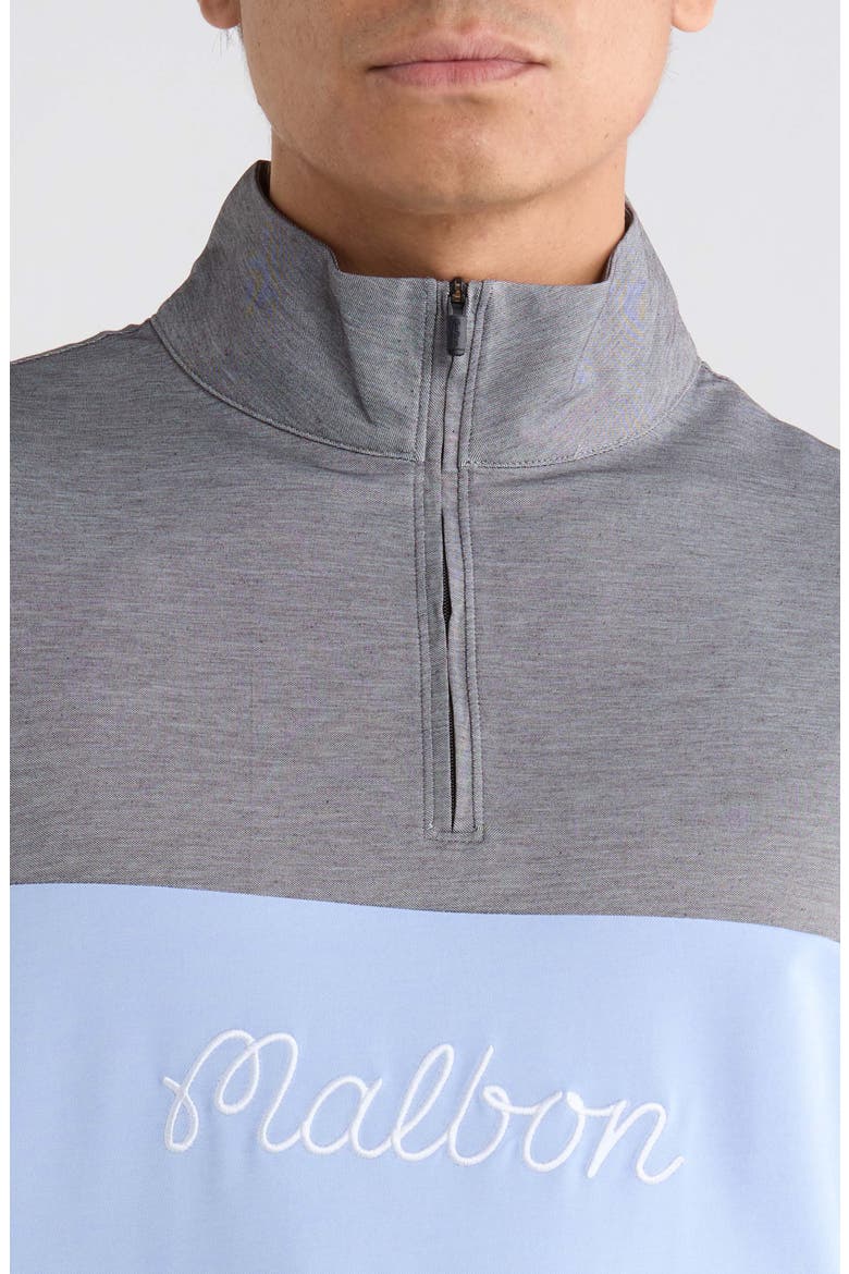 Horizon Quarter Zip Pullover, Alternate, color, BLACK CHAMBRAY