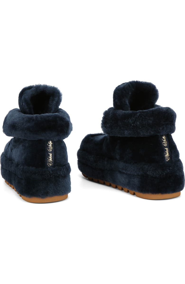Naked Wolfe Bambi Suede/Shearling Boot, Alternate, color, Navy