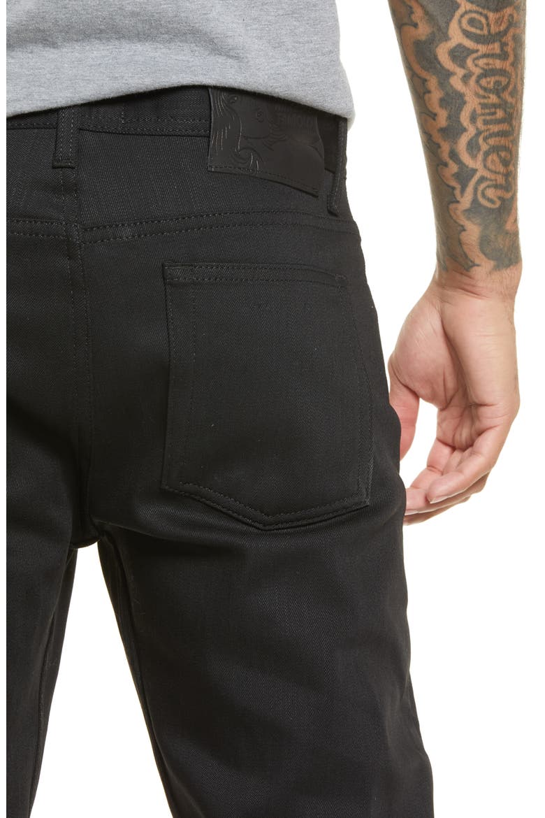 Naked & Famous Men's Denim Weird Guy Tapered Slim Fit Jeans, Alternate, color, BLACK